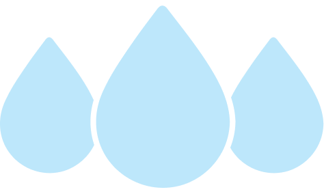 Splash water droplets - big